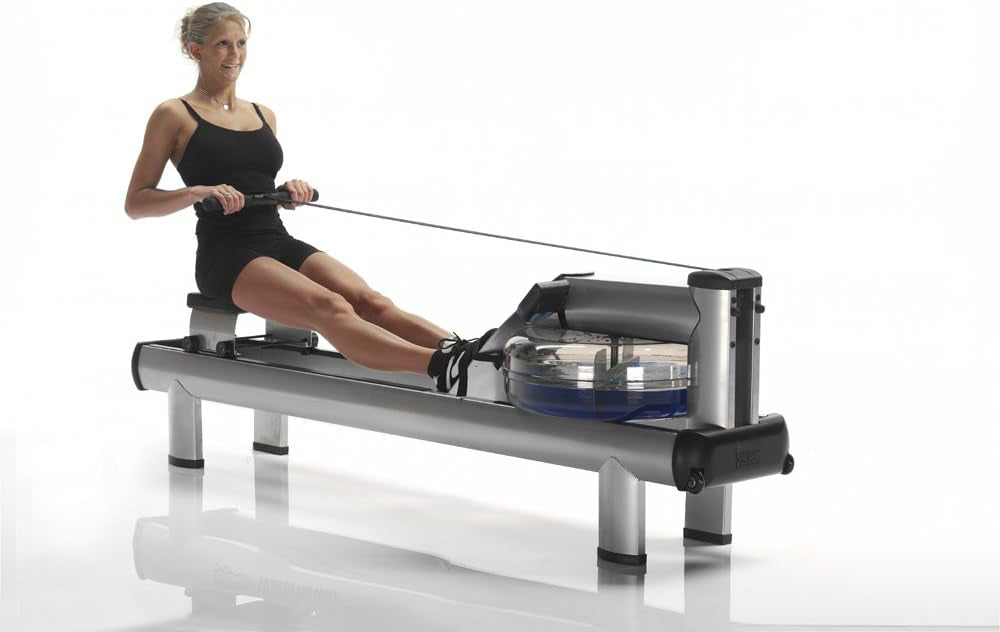 M1 Rowing Machine with S4 BLE Monitor | USA Made Water Rower | Original Handcrafted Erg Row Machine for Home Use & Gym