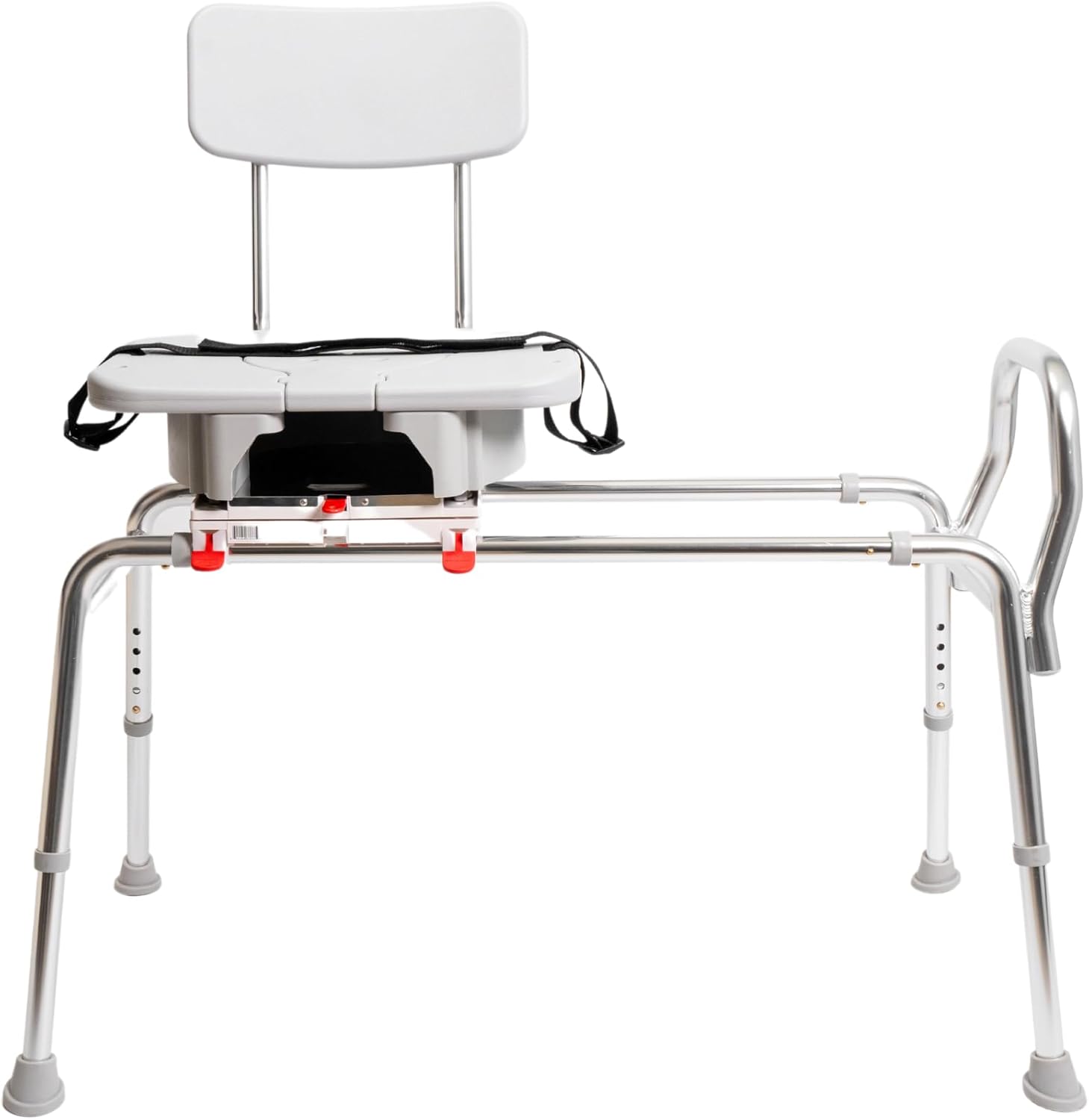 Swivel Sliding Shower Chair & Tub Transfer Bench with Cut Out, Height Adjustable, Heavy-Duty Capacity up to 400 LBs, for Safety Shower, for Elderly & Disabled