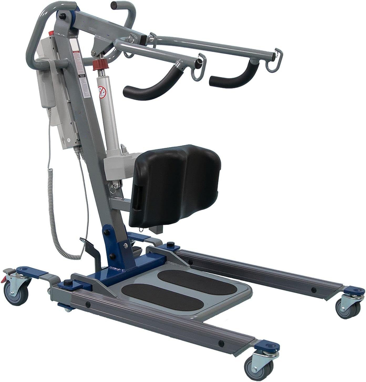 Sit to Stand Lift - Bariatric Full Body Patient Transfer Lifter for Home Use and Facilities - Long Lasting Battery, 600 Pound Weight Capacity, 4 Sling Hooks