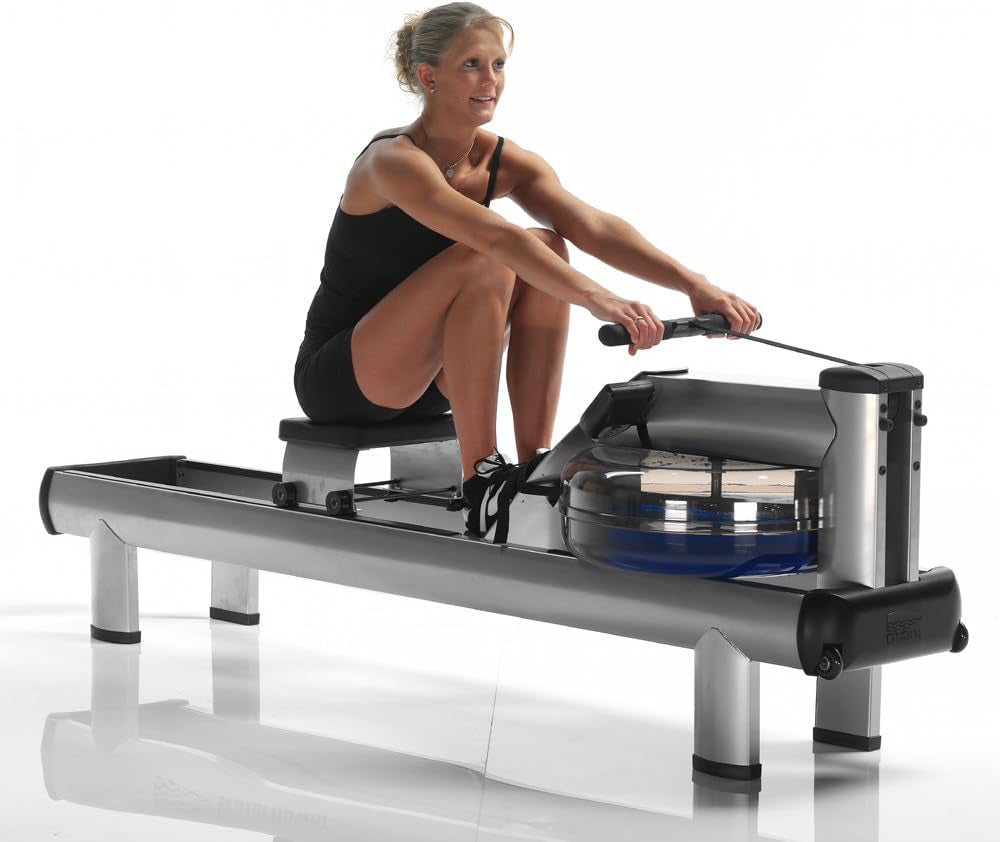 M1 Rowing Machine with S4 BLE Monitor | USA Made Water Rower | Original Handcrafted Erg Row Machine for Home Use & Gym