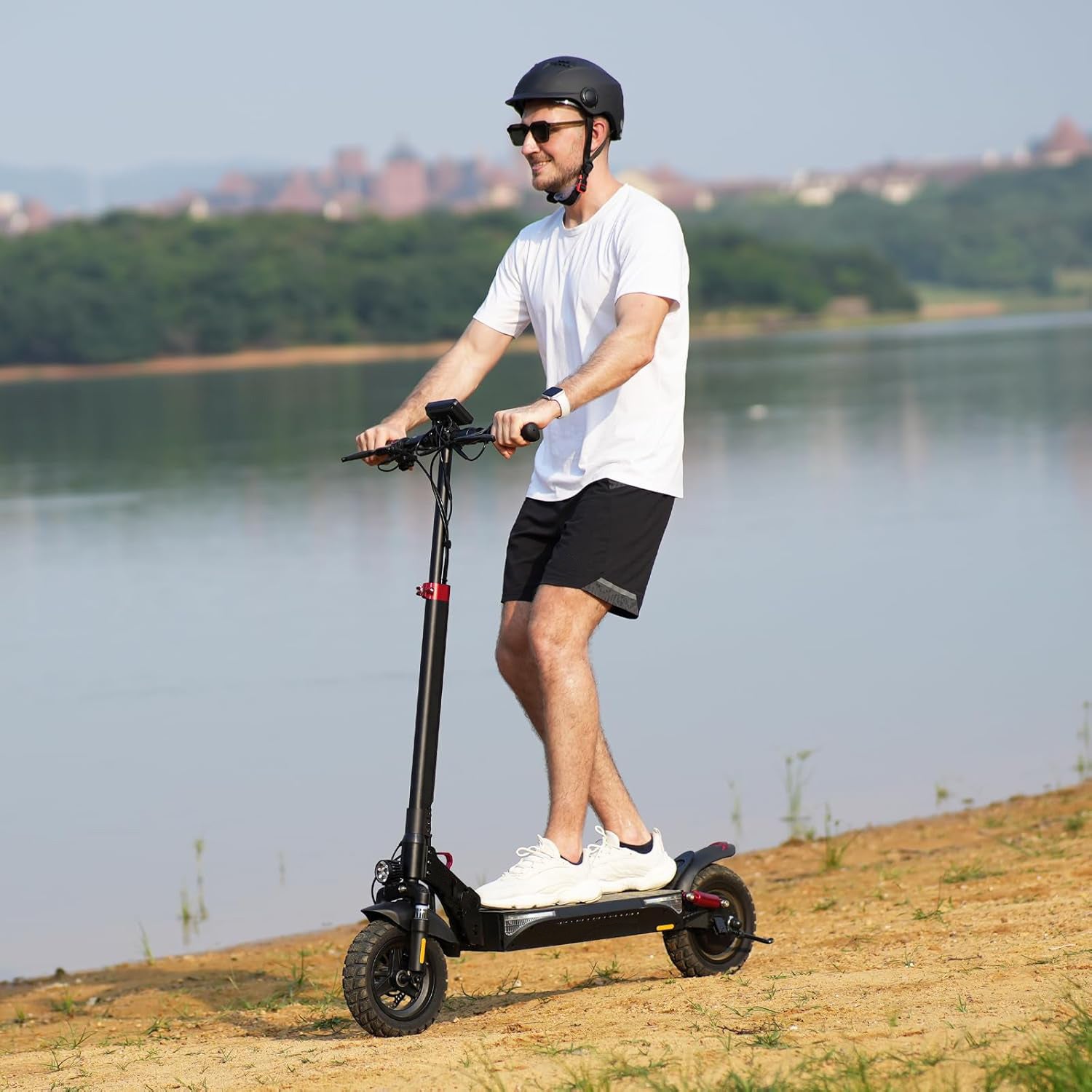 Electric Scooter, 10" Tires, 800W Motor E-Scooter Up to 25/28 Miles Range, Top Speed 24/28 MPH