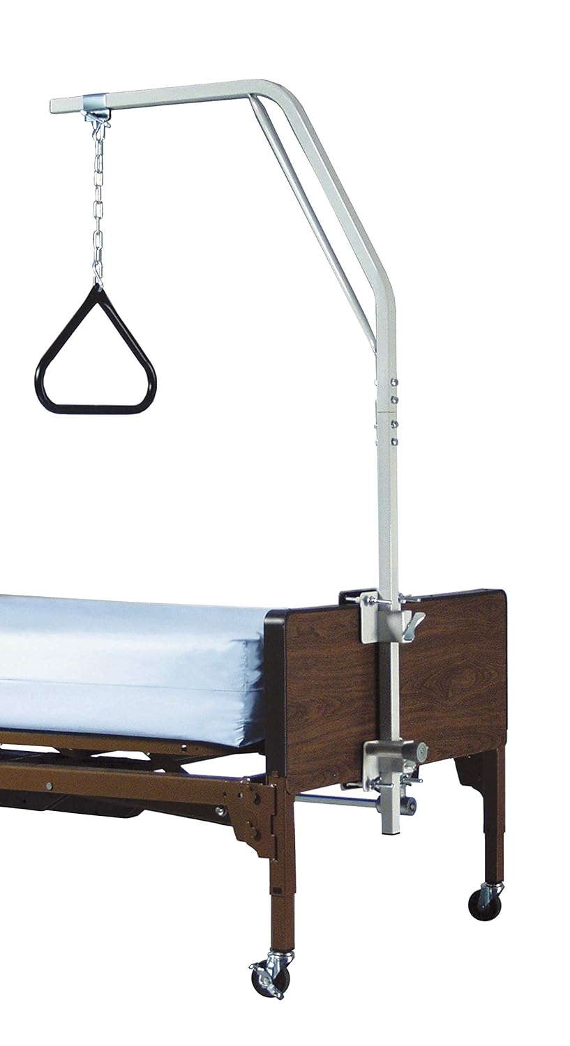 Lumex 2800GA Versa-Helper Trapeze Bar for Bed Mobility, Gray, Medical Assist Handle, Optional 2840GA Floor Stand