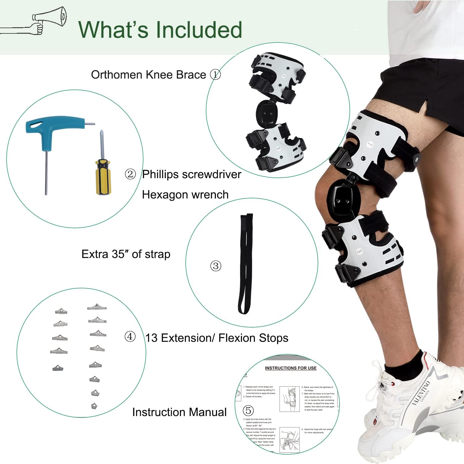 OA Unloader Knee Brace, Support for Arthritis Pain, Osteoarthritis, Cartilage Defect Repair, Avascular Necrosis, Bone on Bone Knee Joint Pain
