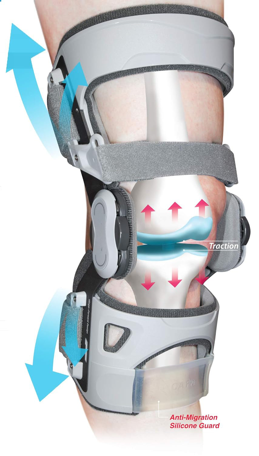 OA Pro Decompression Knee Brace – Unloader Brace for Discomfort from Degeneration, Meniscus Tear, Arthritis, Bone-on-Bone Pressure