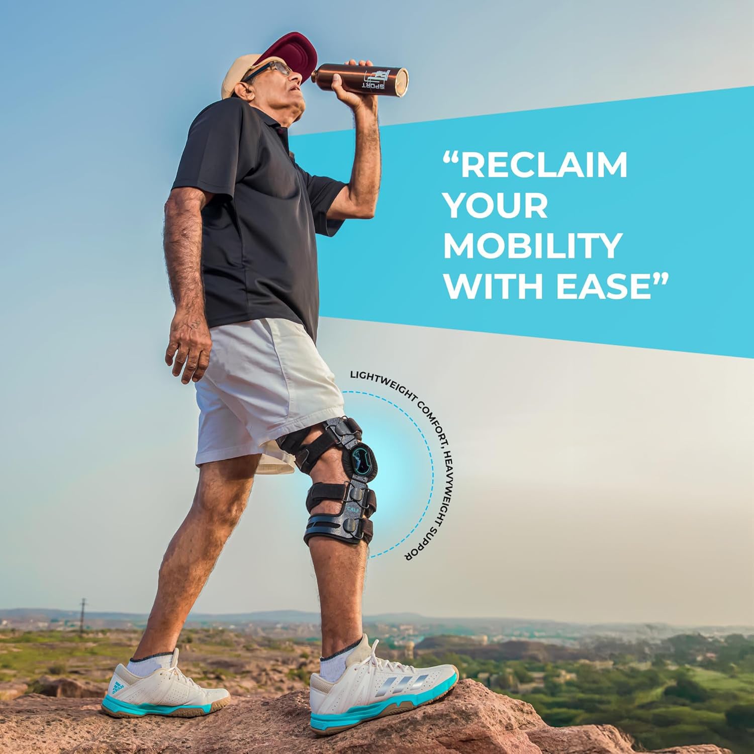 K6 Hinged Unloader Knee Brace - Knee Support for MCL, ACL, PCL, Ligament & Sports Injuries, Mild Osteoarthritis