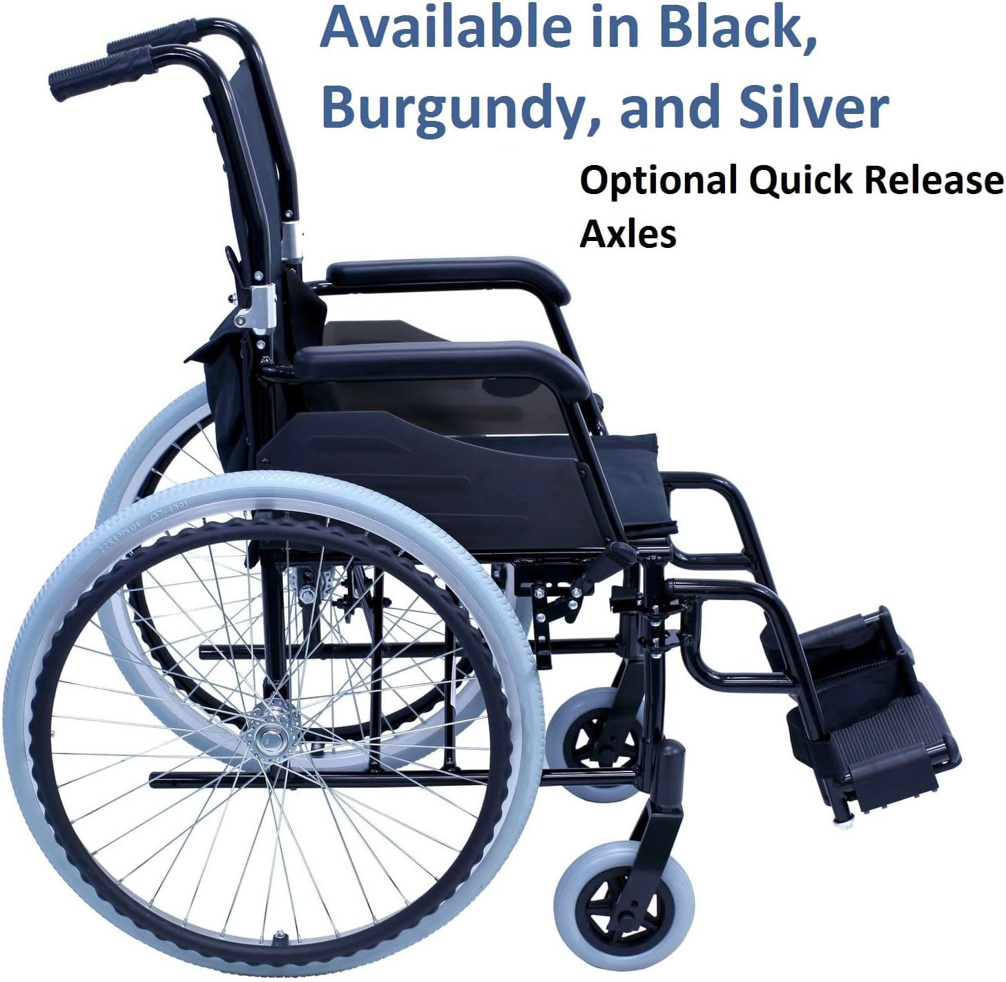 24 pounds LT-980 Ultra Lightweight Wheelchair Black