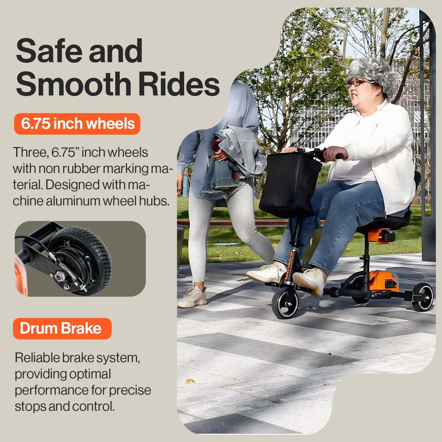 Passport Mobility Scooter for Adults- Foldable, 3 Wheel, Airline Travel Friendly - 13 Mile Range, Includes 2 Removable 44.4V Lithium-ion Batteries & Charger (275 Lbs)