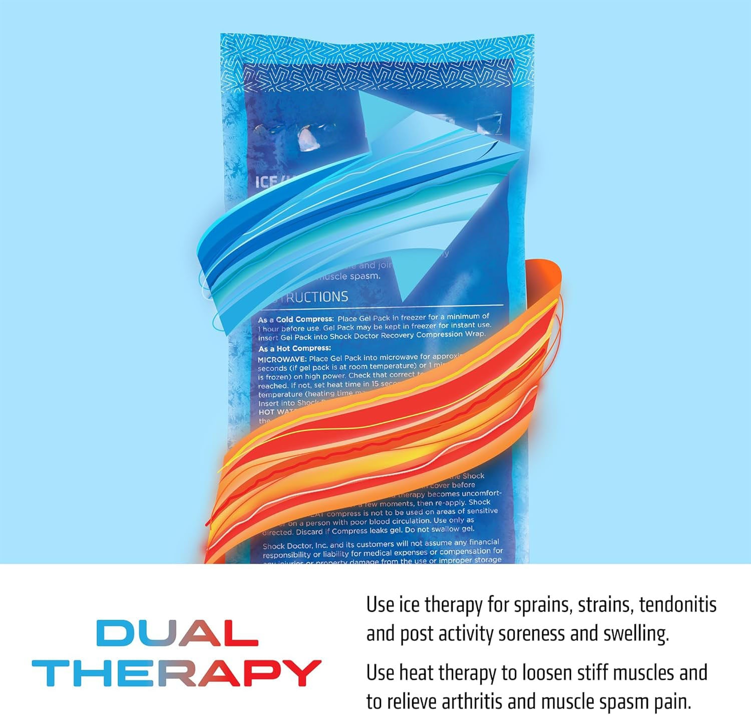 Ice Recovery Shoulder Elbow Compression Wrap