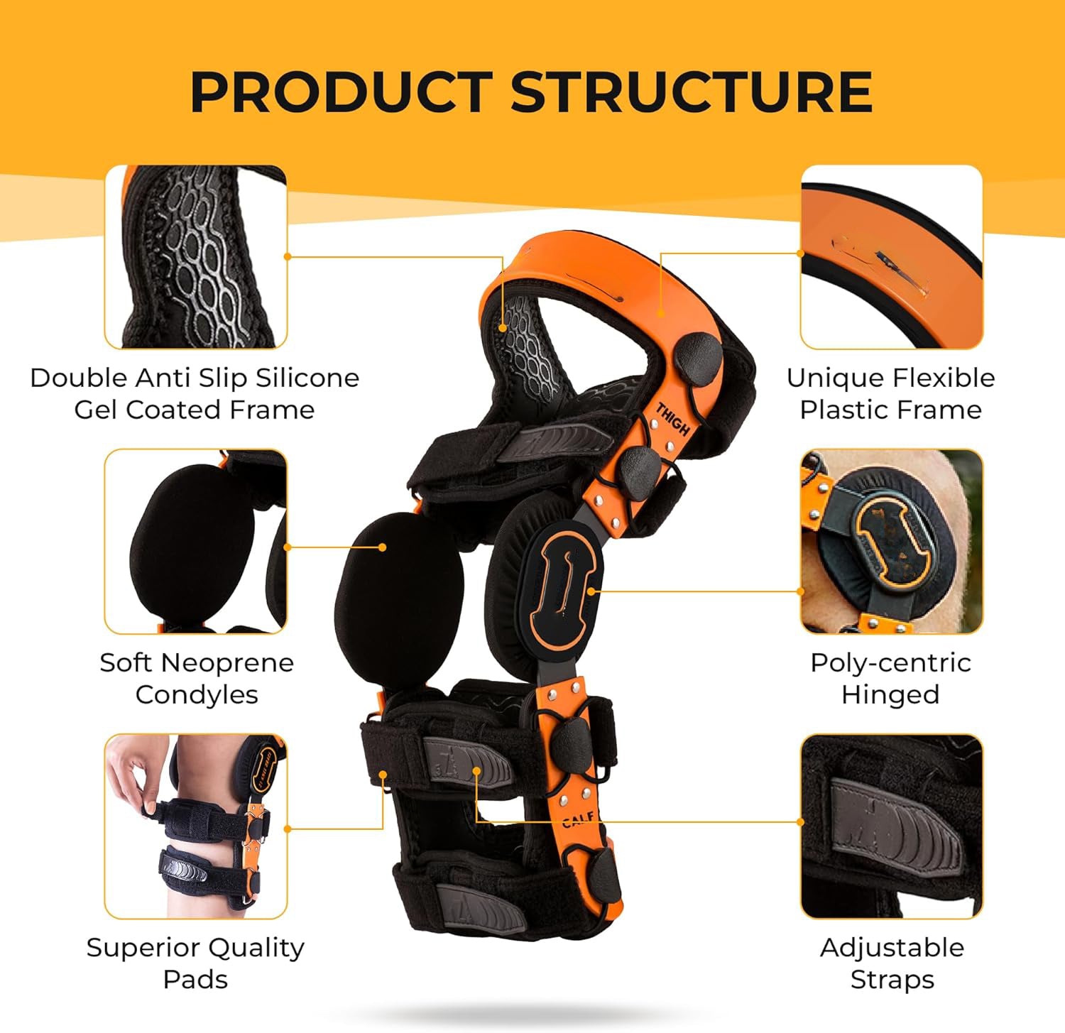 K2 Comfortline Hinged Knee Brace for Men & Women – Knee Support for ACL, MCL, LCL, PCL, Ligament and Sports Injuries