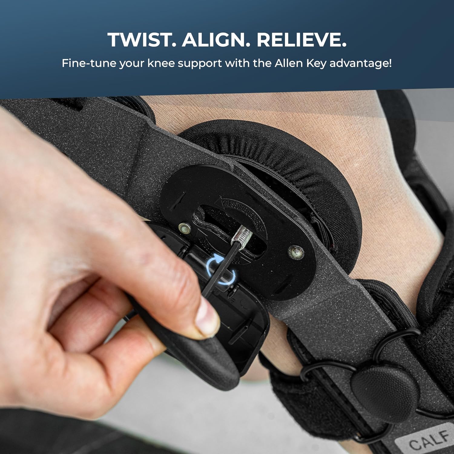K4 OsteoAlign Hinged Knee Brace - Knee Support for ACL, MCL, Ligament Sports Injuries, Arthritis (OA), Meniscus Tear, Relief from Knee Joint Pain