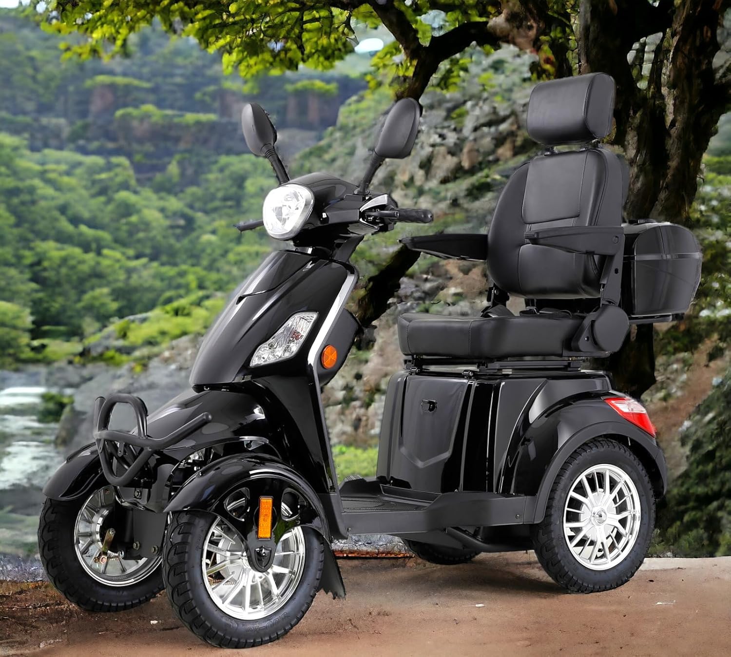 Mobility Scooters for Seniors & Adults 500lbs Capacity - 800W All Terrain Electric Powered Mobility Cart
